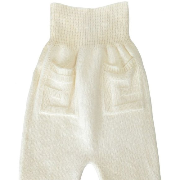 Young Versace Wool Cashmere Angora Girl's Pants